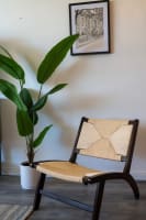 Cozy seating spot with homey atmosphere