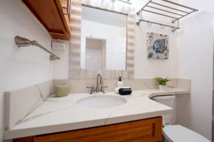 Clean sink space for daily routines
