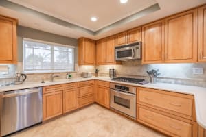 Contemporary kitchen designed for convenience