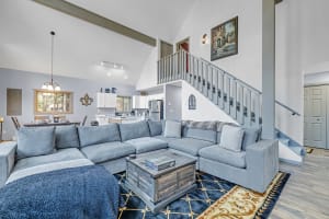 Open-concept design that seamlessly connects the living, dining, and kitchen areas, creating a welcoming and spacious atmosphere. 🏡 #OpenConceptLiving