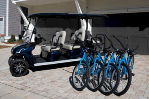 6 - Seater Golf Cart and 4 Bikes !