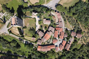 Tuscan village house