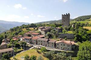 Tuscan village house