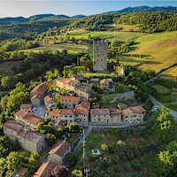 Tuscan village house