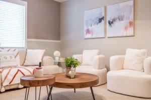 Charming living area with cozy seating