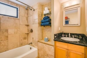 Neat and functional bathroom for your stay