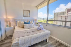 Cozy room with large window and fresh air