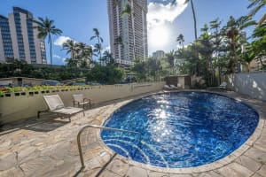 Relax and unwind in the crystal-clear pool