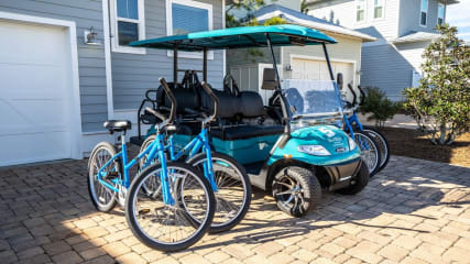 6-Seater Golf Cart & 6 Bikes (not these in particular - updated photos coming soon!)