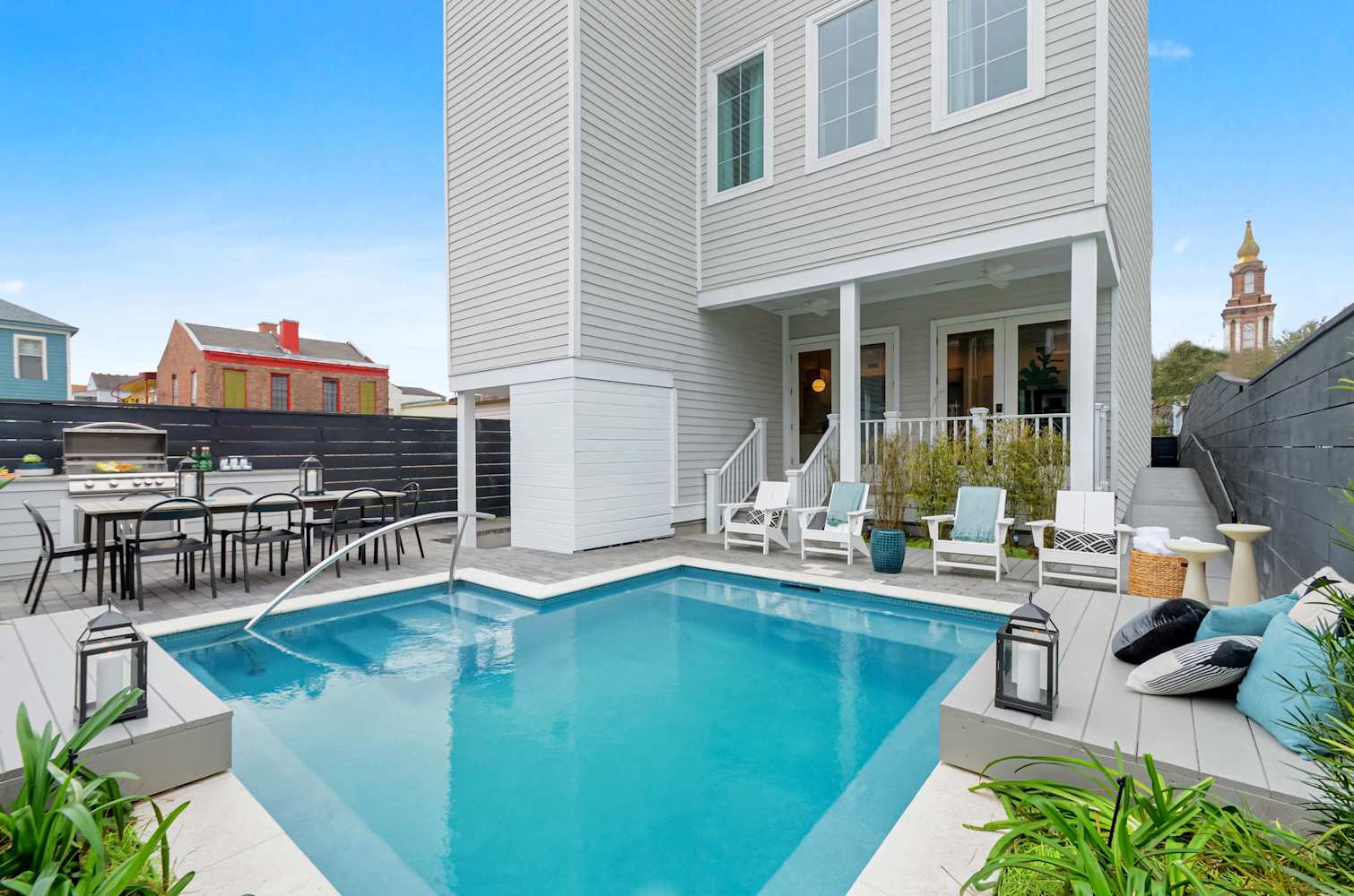 Luxe 19BR Combo & Private Backyard with Pool photo 1