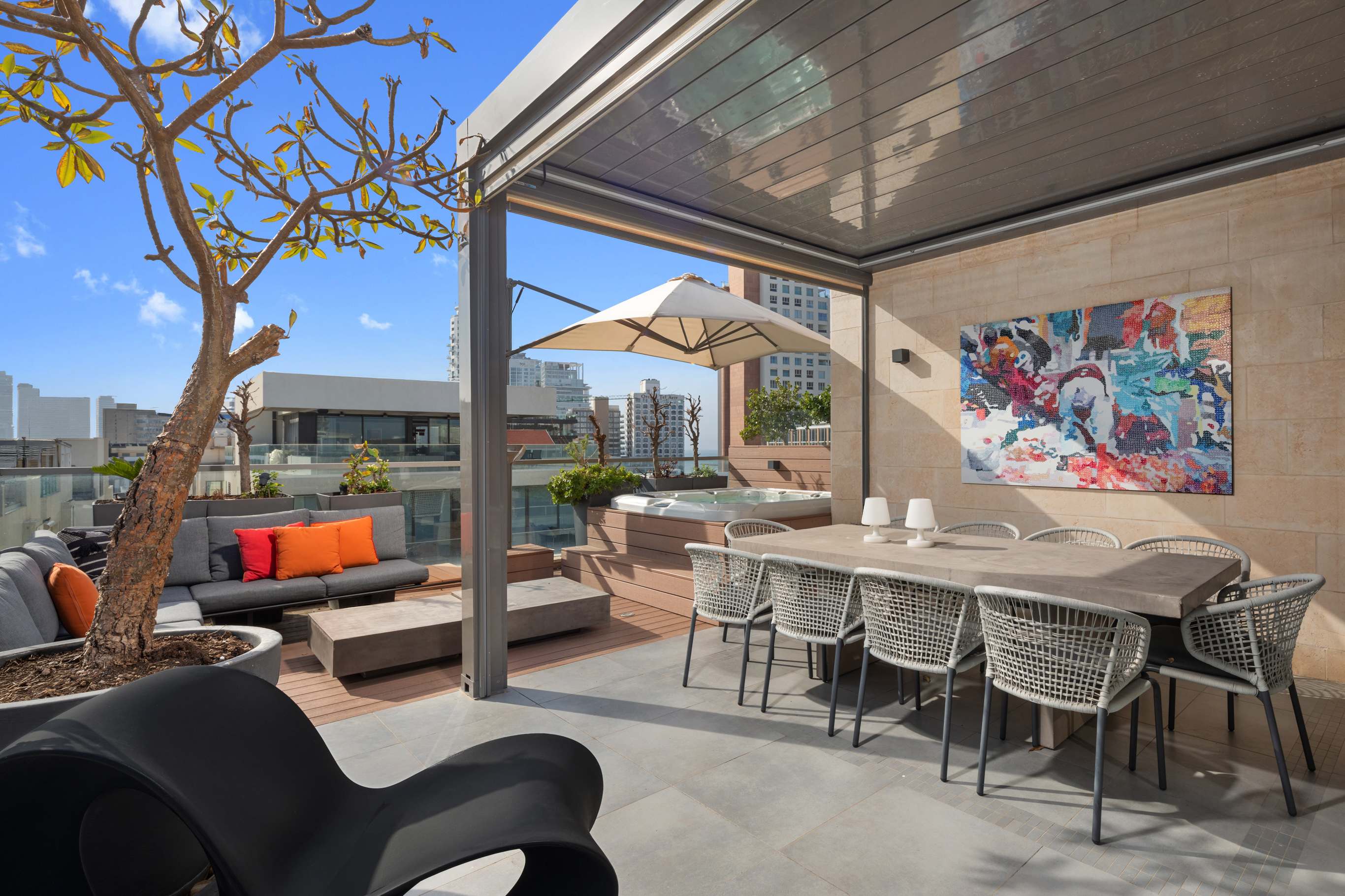 Frishman 3BR Penthouse w Jacuzzi by HolyGuest