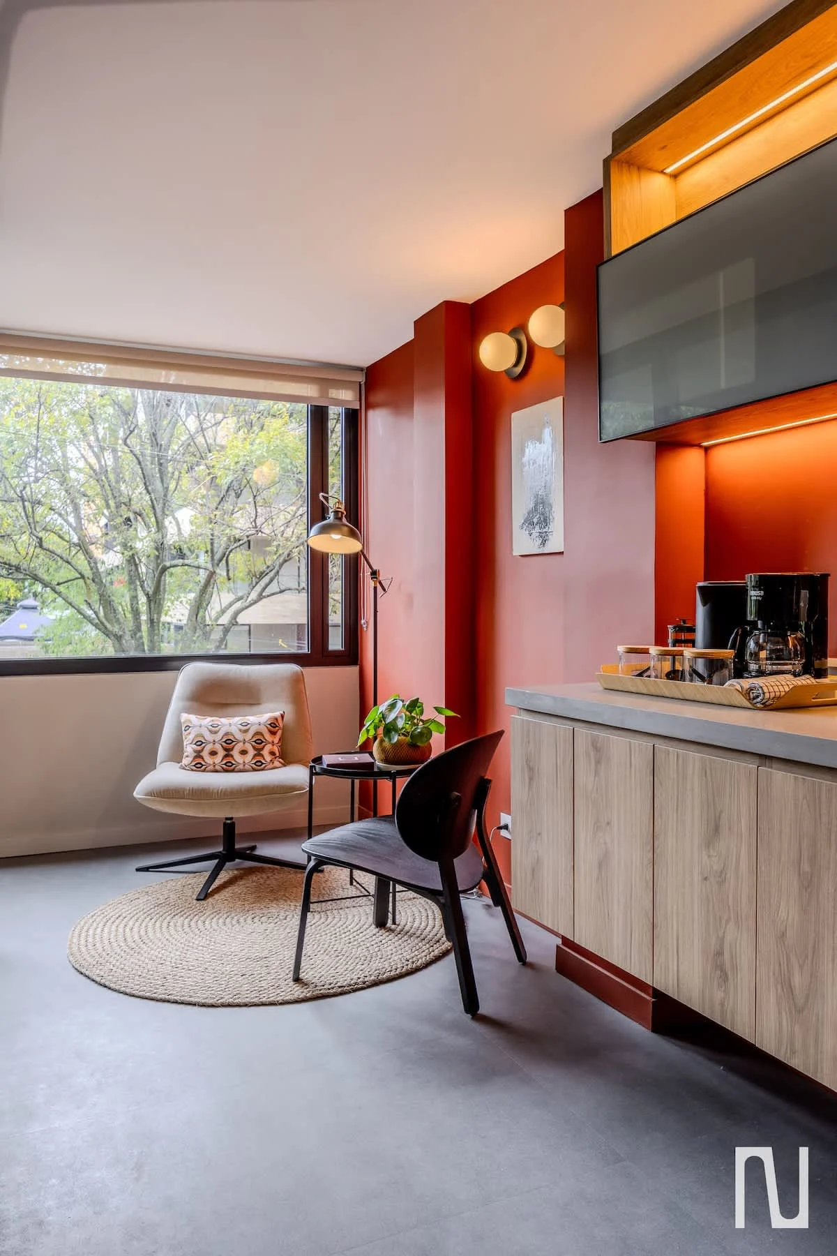 NOK 1BR Loft with Private stylish Balcony — photo 8