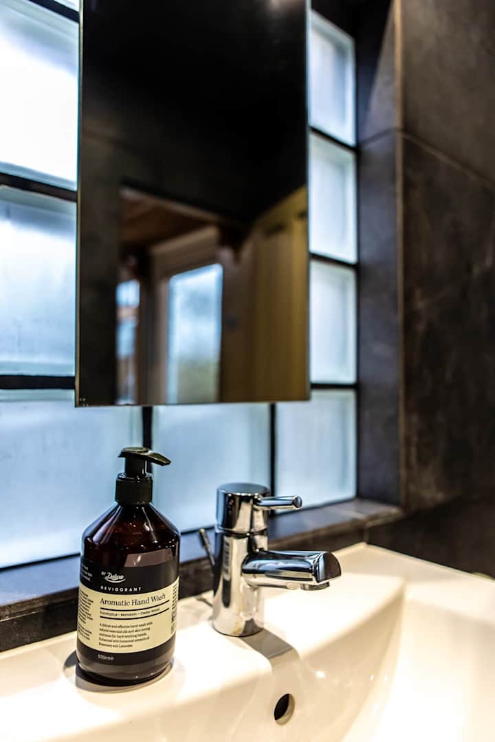 "Bathroom sink for your convenience."