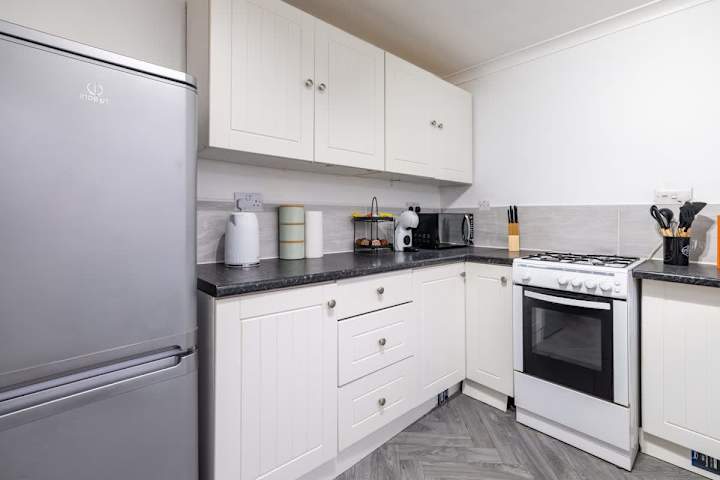 Sleek and practical kitchen space