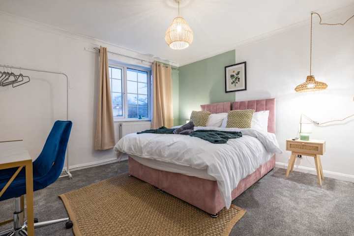 Rest easy in this peaceful bedroom