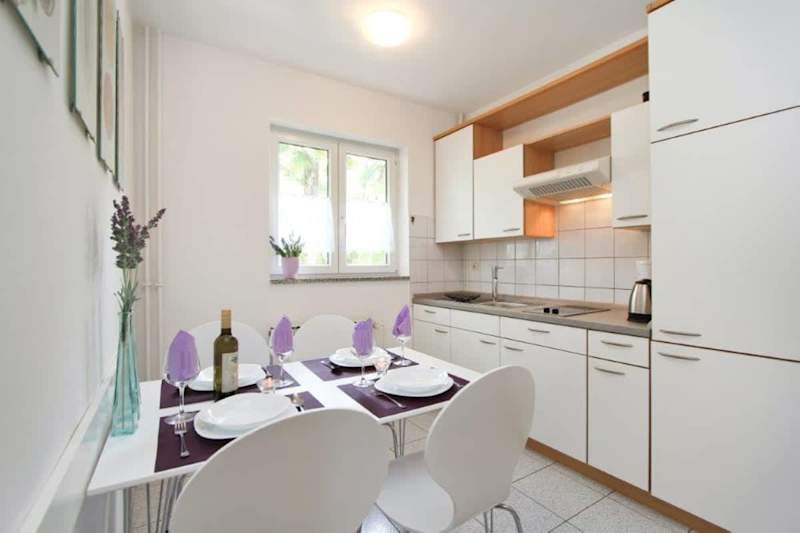 Apartment Concept 1, kitchen and dining area