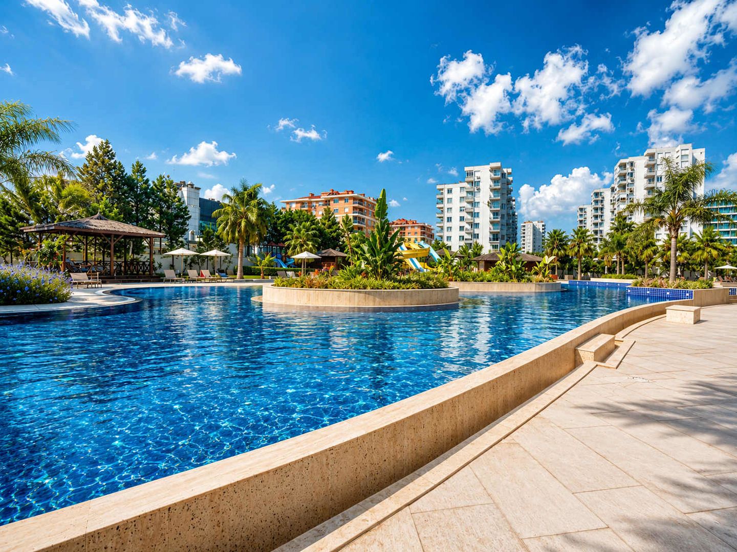 Cozy Stay Free Pool, Spa & Gym Close to Beach&Mall image 4