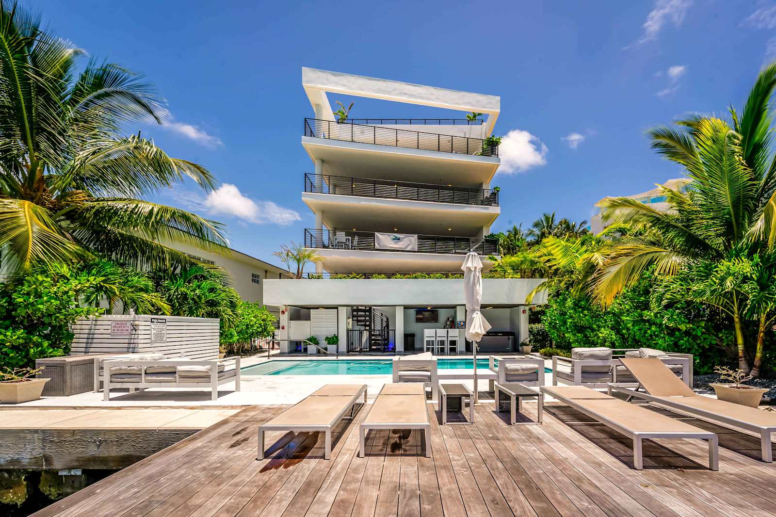 Bayview Villa | Normandy Isles | Waterfront with Outdoor Spaces and Pool Access