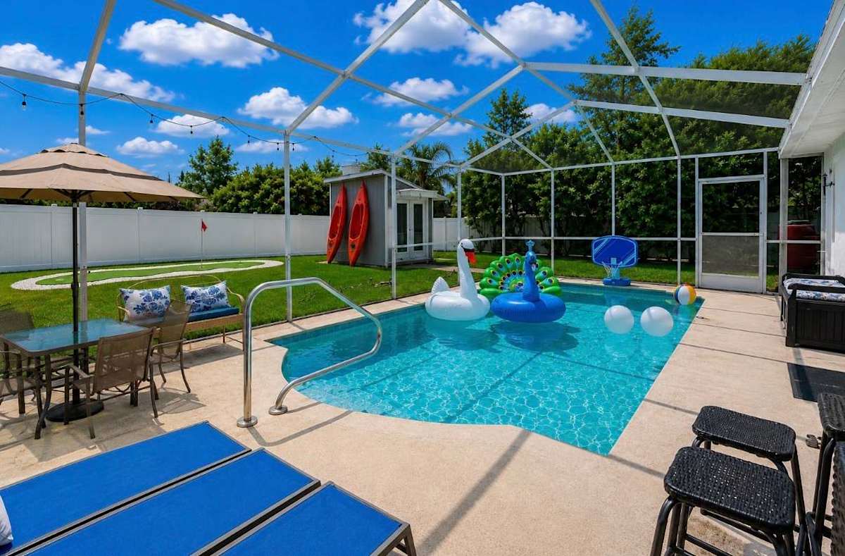 Private Heated  Pool Area