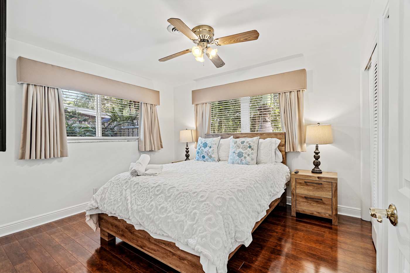 Cypress Cove: This charming bedroom comes with a queen-sized bed