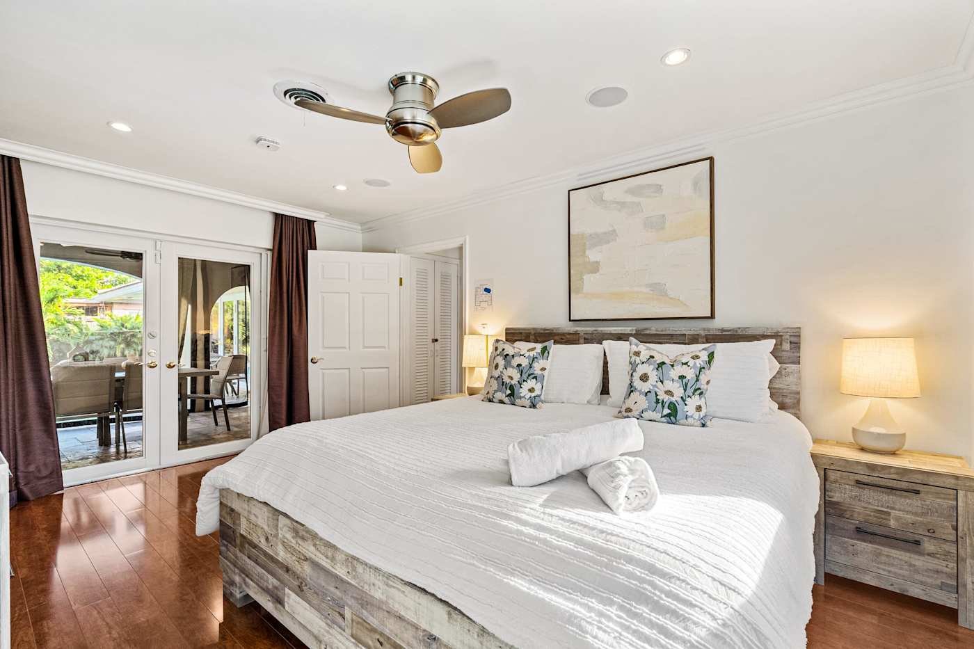Cypress Cove: This bedroom also has access to the pool area