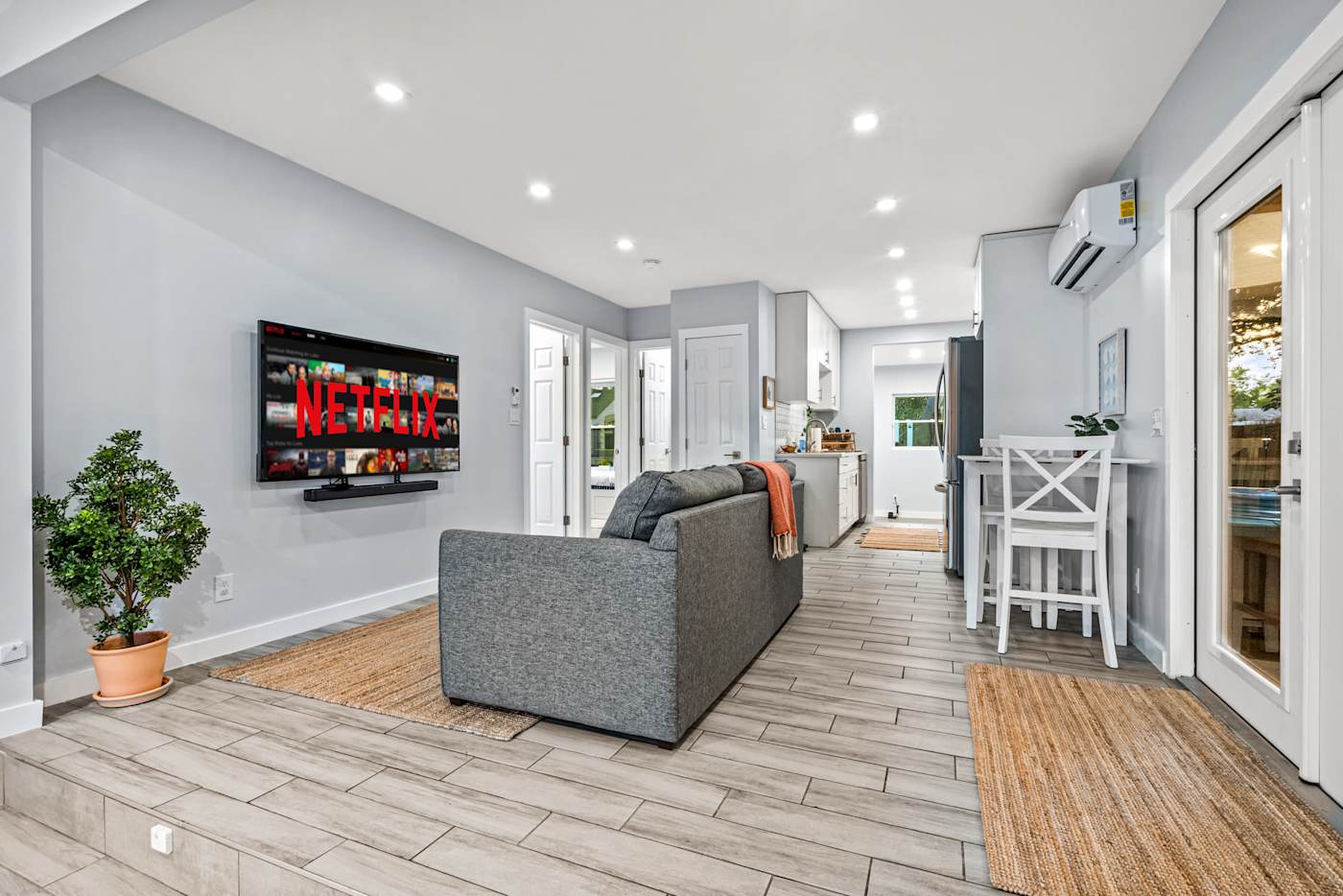 EV Retreat: Our living room has a Smart TV so you don't miss any of your favorite shows