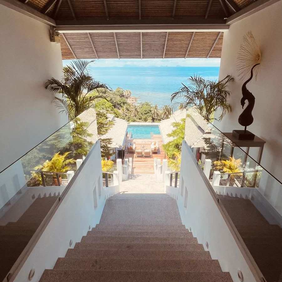 Luxury Villa Firesky beachfront and sunset