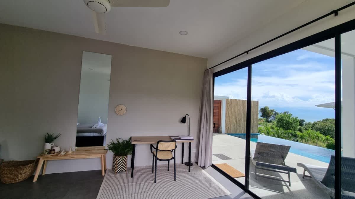 Villa Sunset rooftop with pool and 180 Seaview