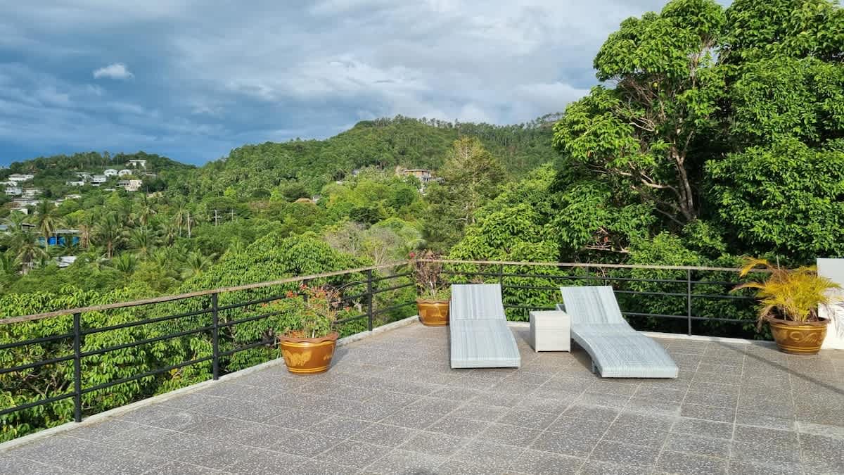 Villa Sunset rooftop with pool and 180 Seaview