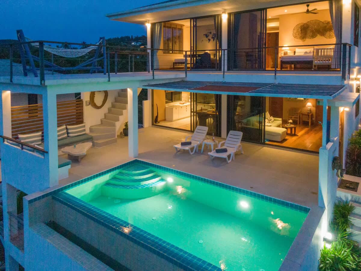 Villa Tahiana,  Amazing sea view, 1 min to the beach