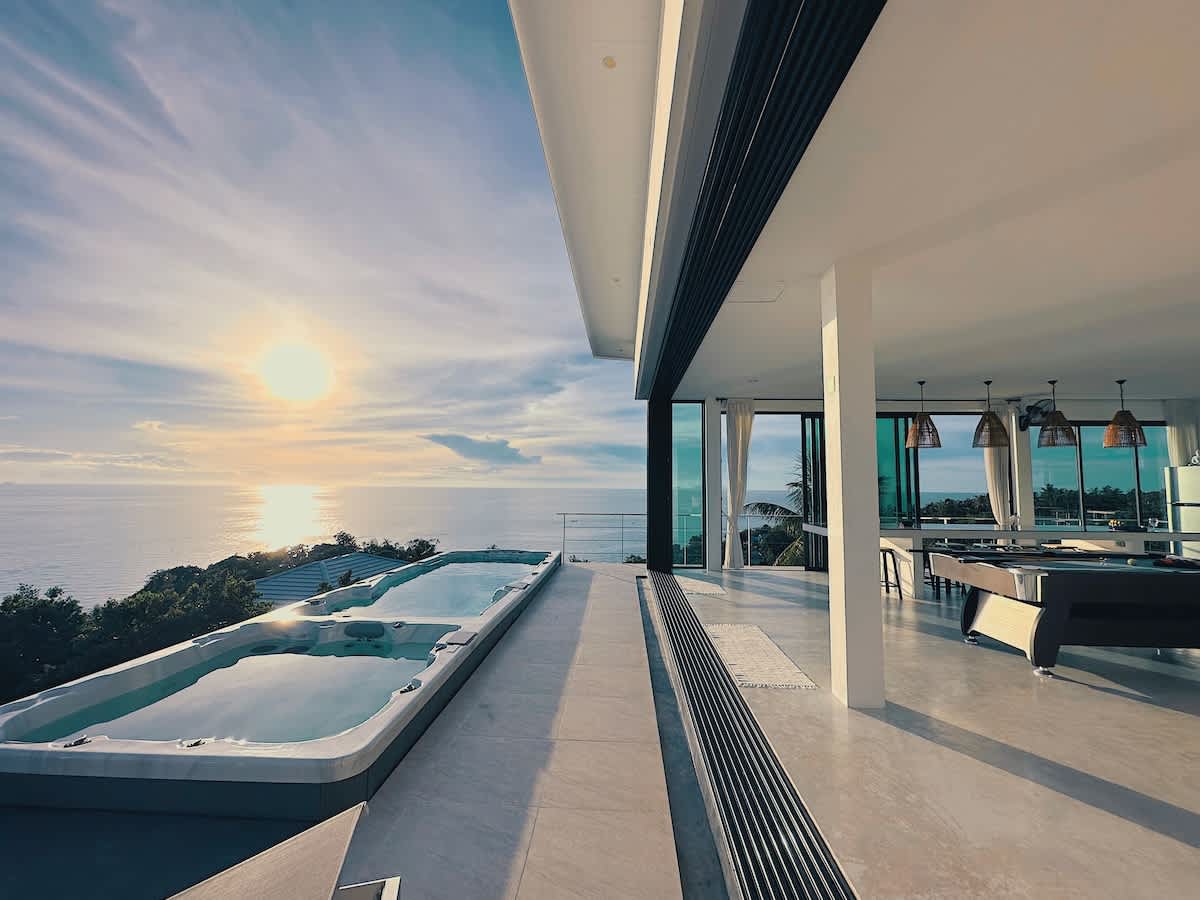 Luxurious Villa Valentin, sea view and sunset