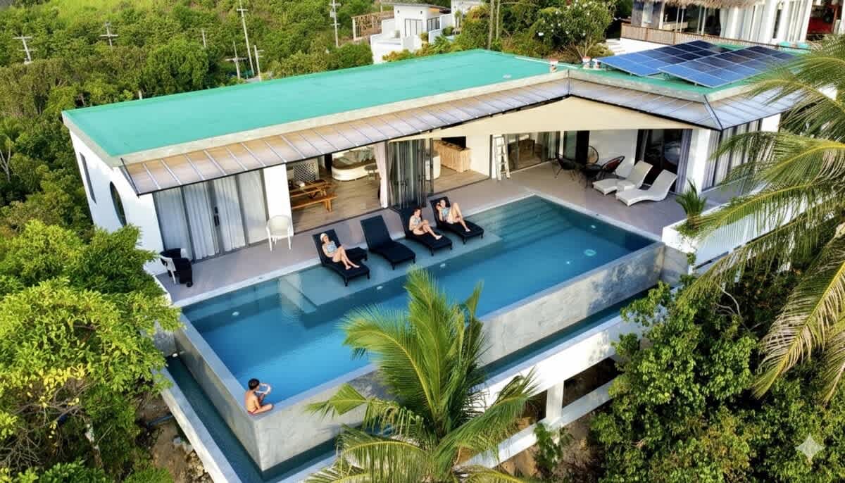 Villa Panorama 4 bedrooms and pool-Sunset sea view