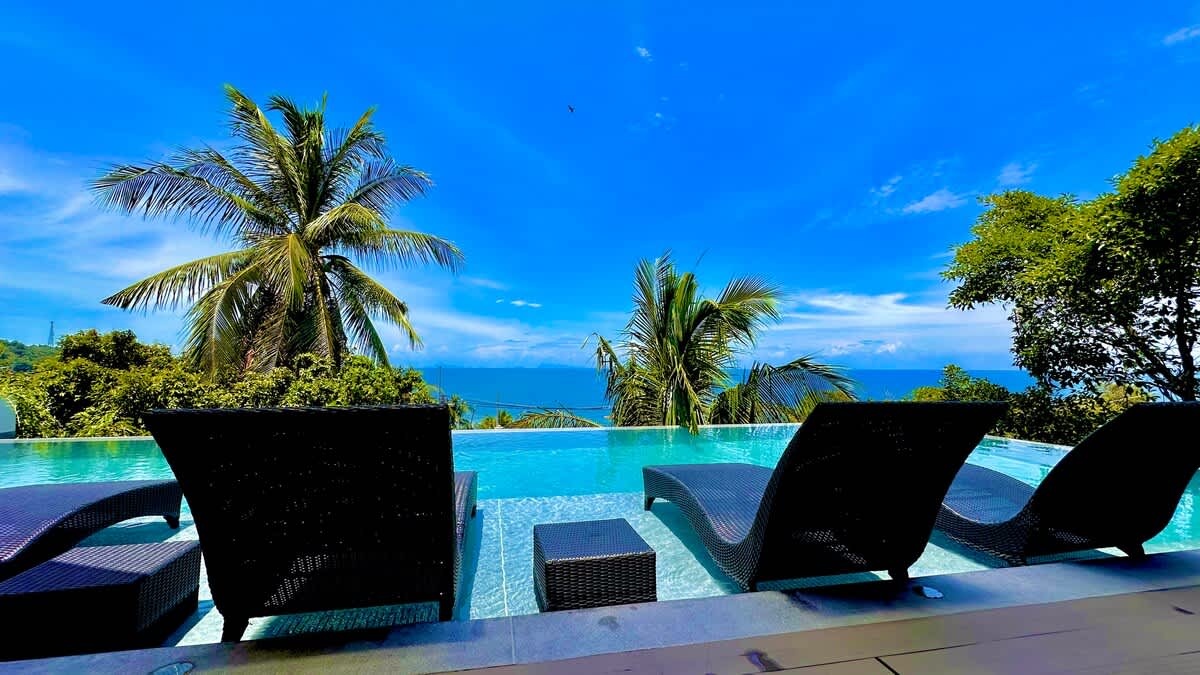Villa Panorama 4 bedrooms and pool-Sunset sea view