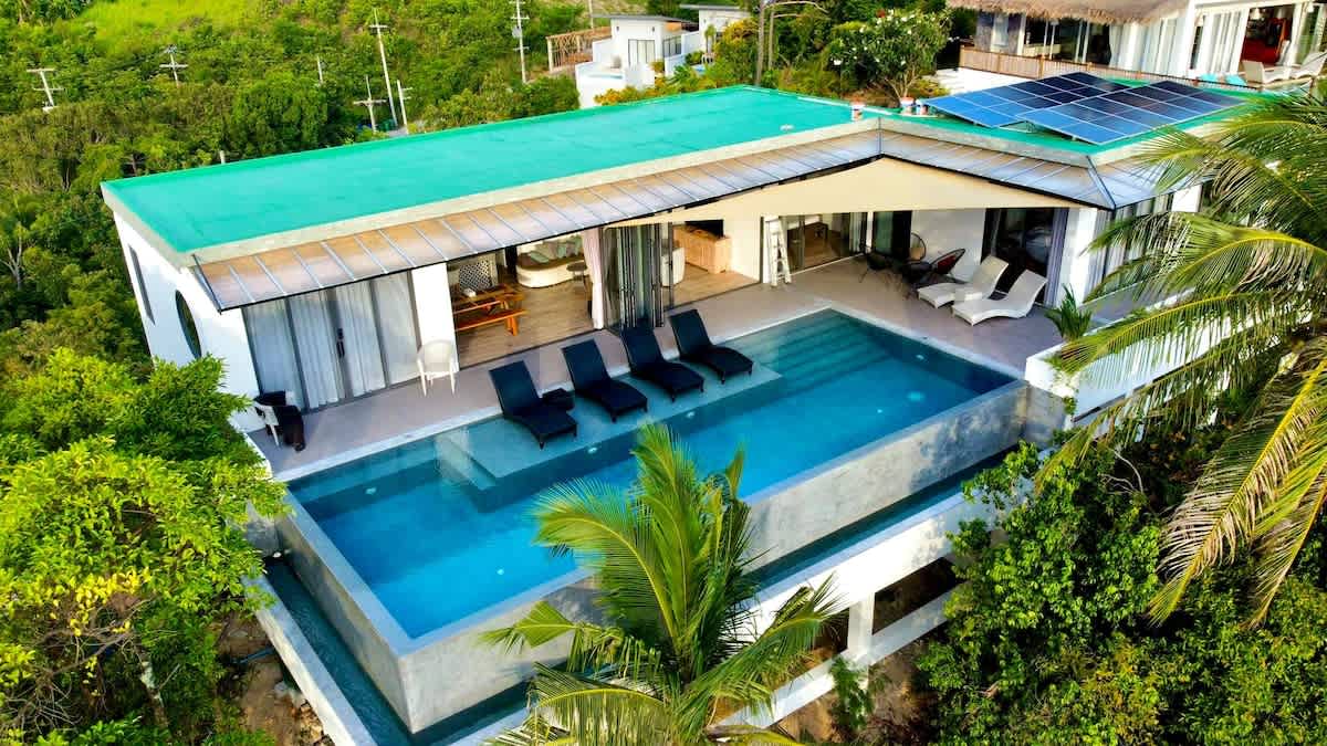 Villa Panorama 4 bedrooms and pool-Sunset sea view