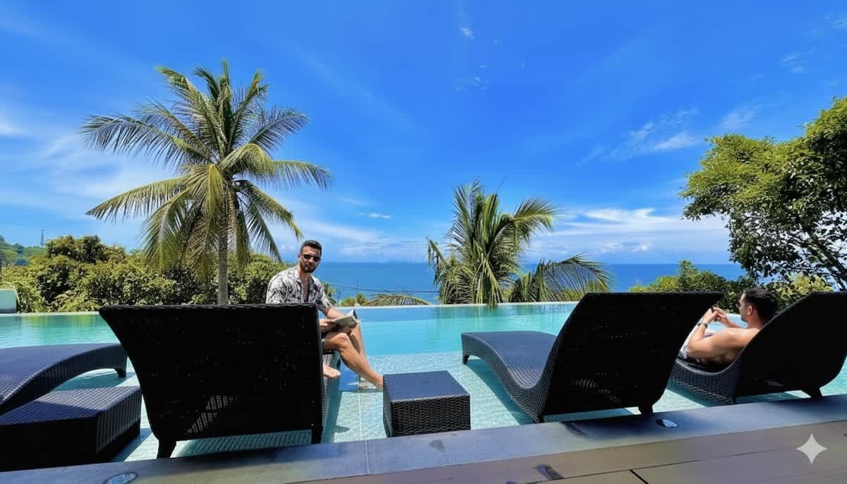 Villa Panorama 4 bedrooms and pool-Sunset sea view