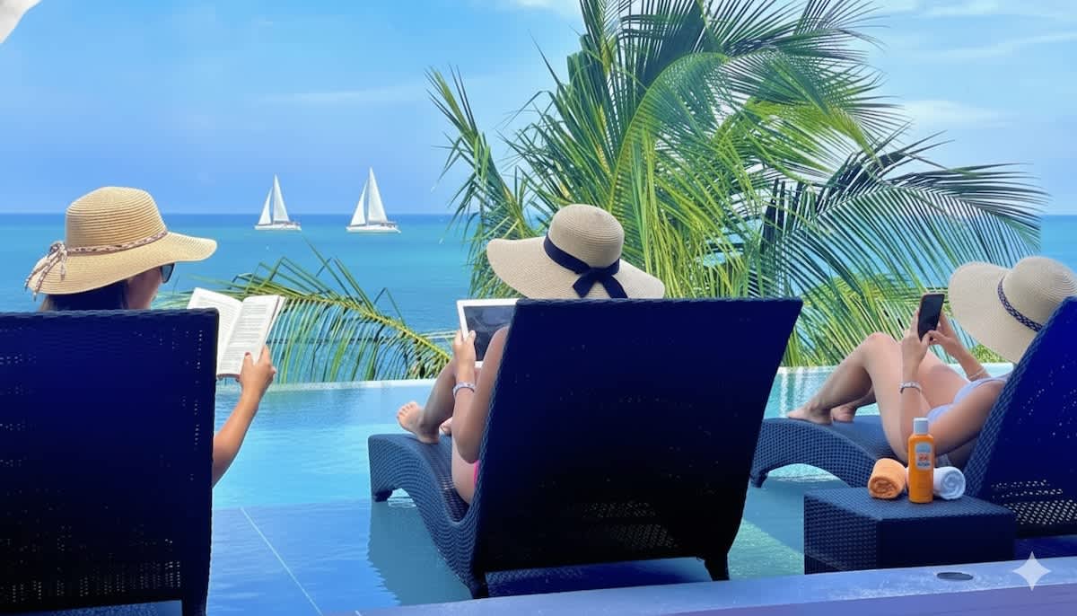 Villa Panorama 4 bedrooms and pool-Sunset sea view