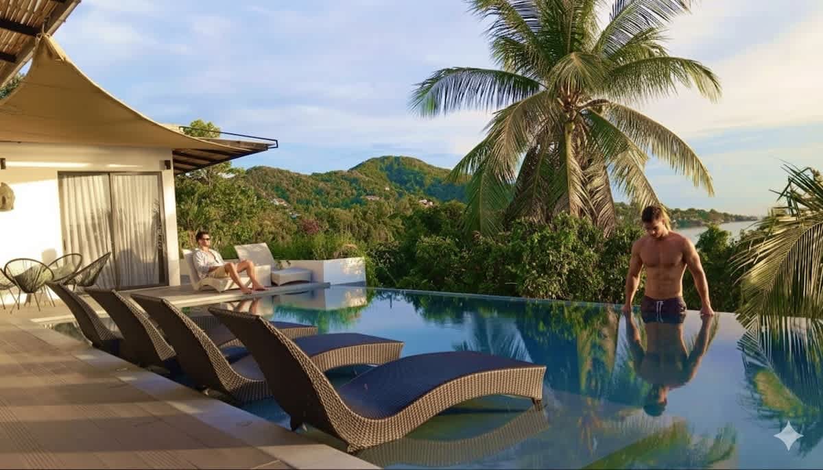 Villa Panorama 4 bedrooms and pool-Sunset sea view