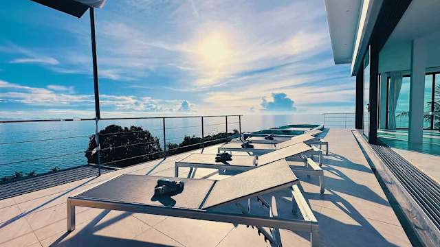 Luxurious Villa Valentin, sea view and sunset
