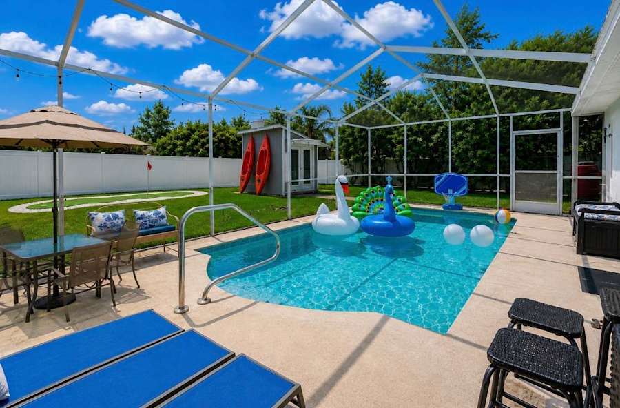Private Heated  Pool Area