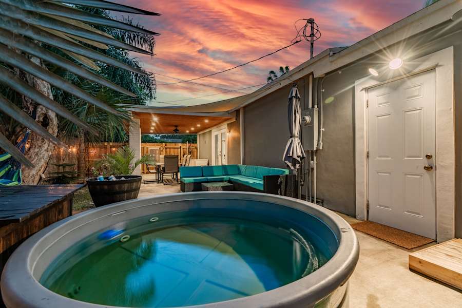 EV Retreat: A stock tank pool for dipping in on warm days