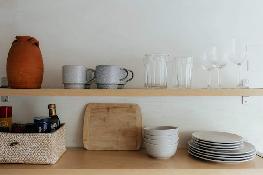 Sombra Cottage: Amenities for the kitchen, dishware, cups, wine glasses, and much more