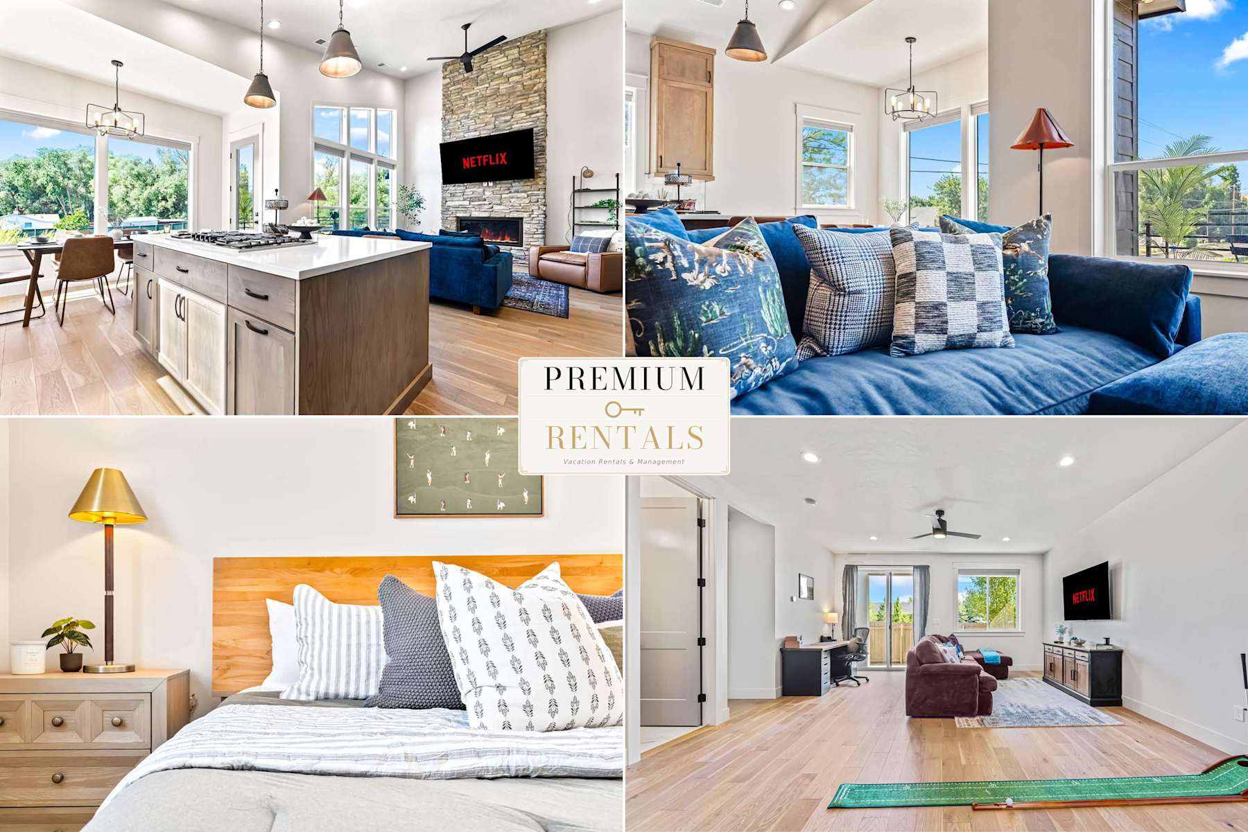 Dark & Sleek 3BR Escape by the Golf Course photo 1