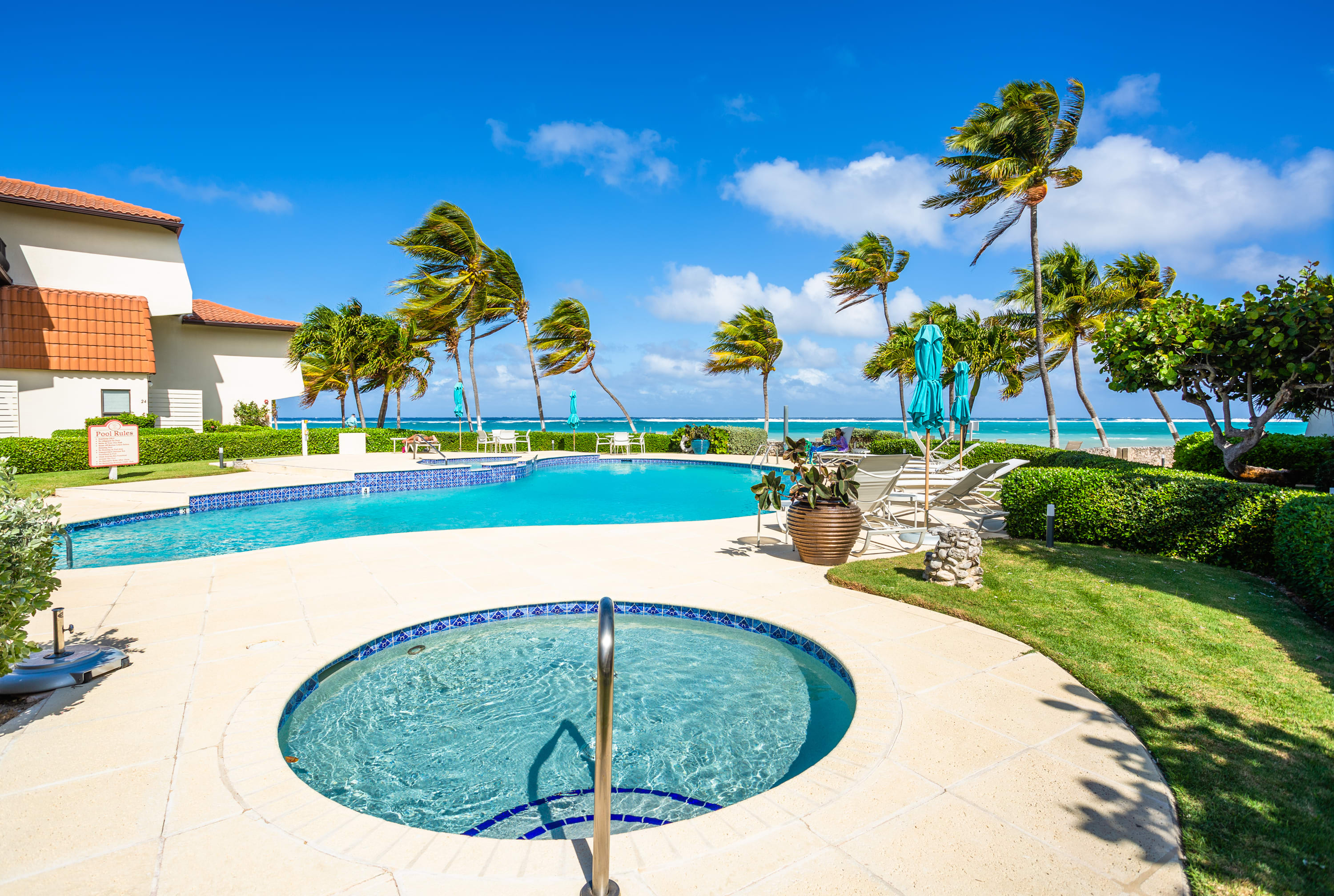 Jacuzzi and swimming pool