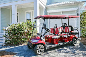 Explore Seagrove Beach in Your 6-Seater Golf Cart!