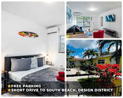 Upper East Side Retreat + Free Parking + Full Kitchen — Miami stay