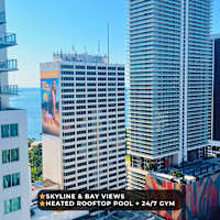 Skyline Studio w/ Pool & Gym | Walk to Bayside — Miami stay