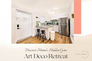 Art Deco 1BR Retreat | 1 Block to Beach, Mid-Beach — Miami Beach stay