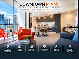 Corner Balcony on the 27th Floor | Rooftop pool & jacuzzi | Walk to Bayside Marketplace in Downtown Miami — Miami stay