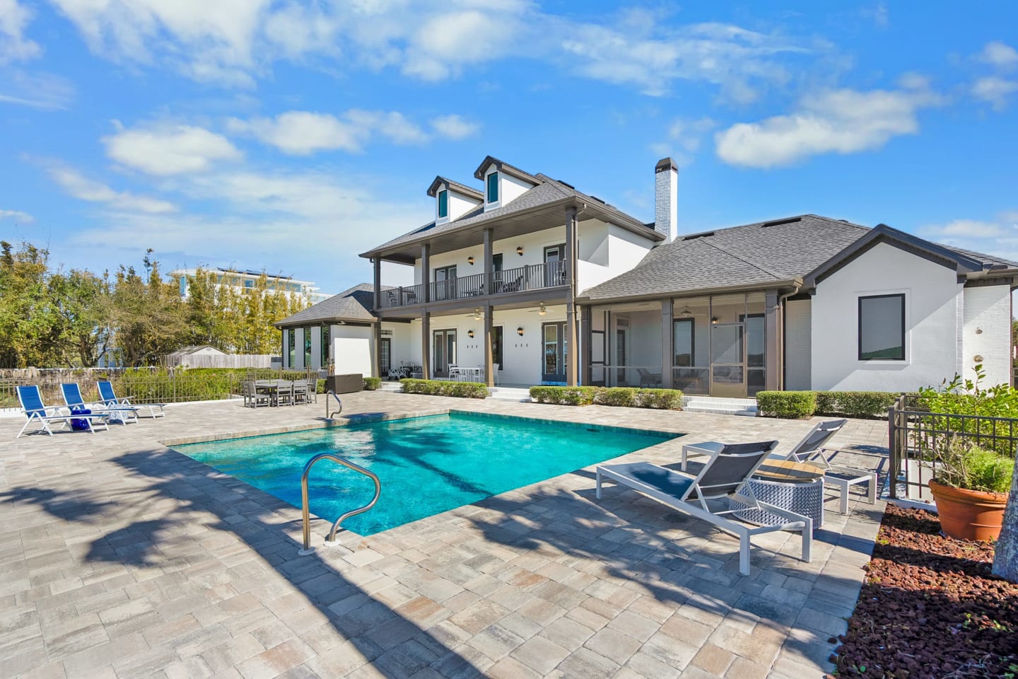Waterfront home with heated pool and dock, St. Augustine