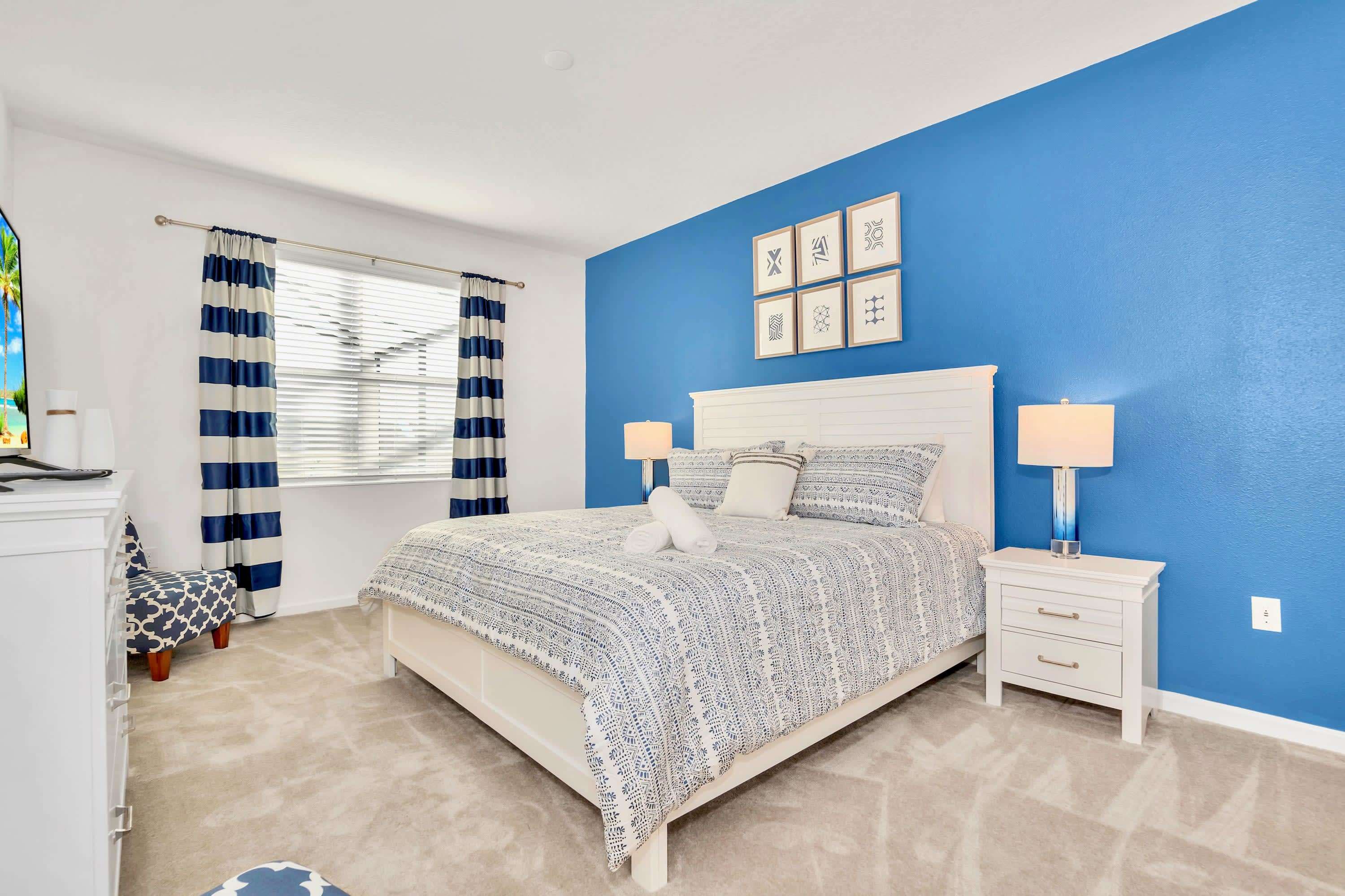 A spacious master bedroom retreat designed for ultimate rest and comfort